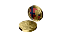 Gullmedalje Flagget 200 år, stående advers og liggende revers